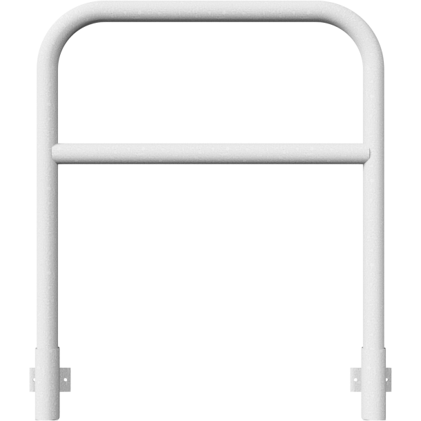 Protective bar made of steel tubing | 60 x 2.5 mm | with crossbar | for wall mounting | total width: 1000 mm | hot-dip galvanized